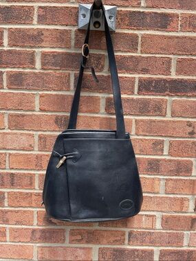 Vintage Longchamp Roseau Buckwt Leather Shoulder Bag